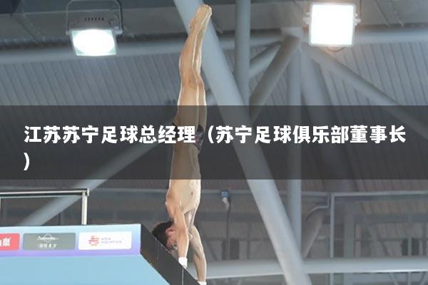 江苏苏宁足球总经理（苏宁足球俱乐部董事长）